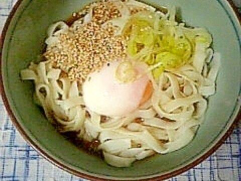 ☆温玉胡麻葱うどん☆